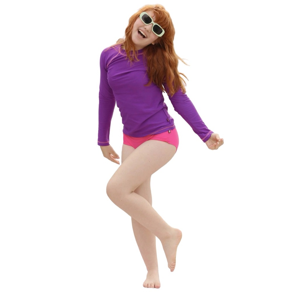 EUC City Threads Deep Purple Rashguard - Picture 3 of 9